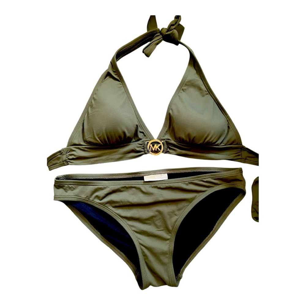 Michael Kors Olive Green Bikini Size medium